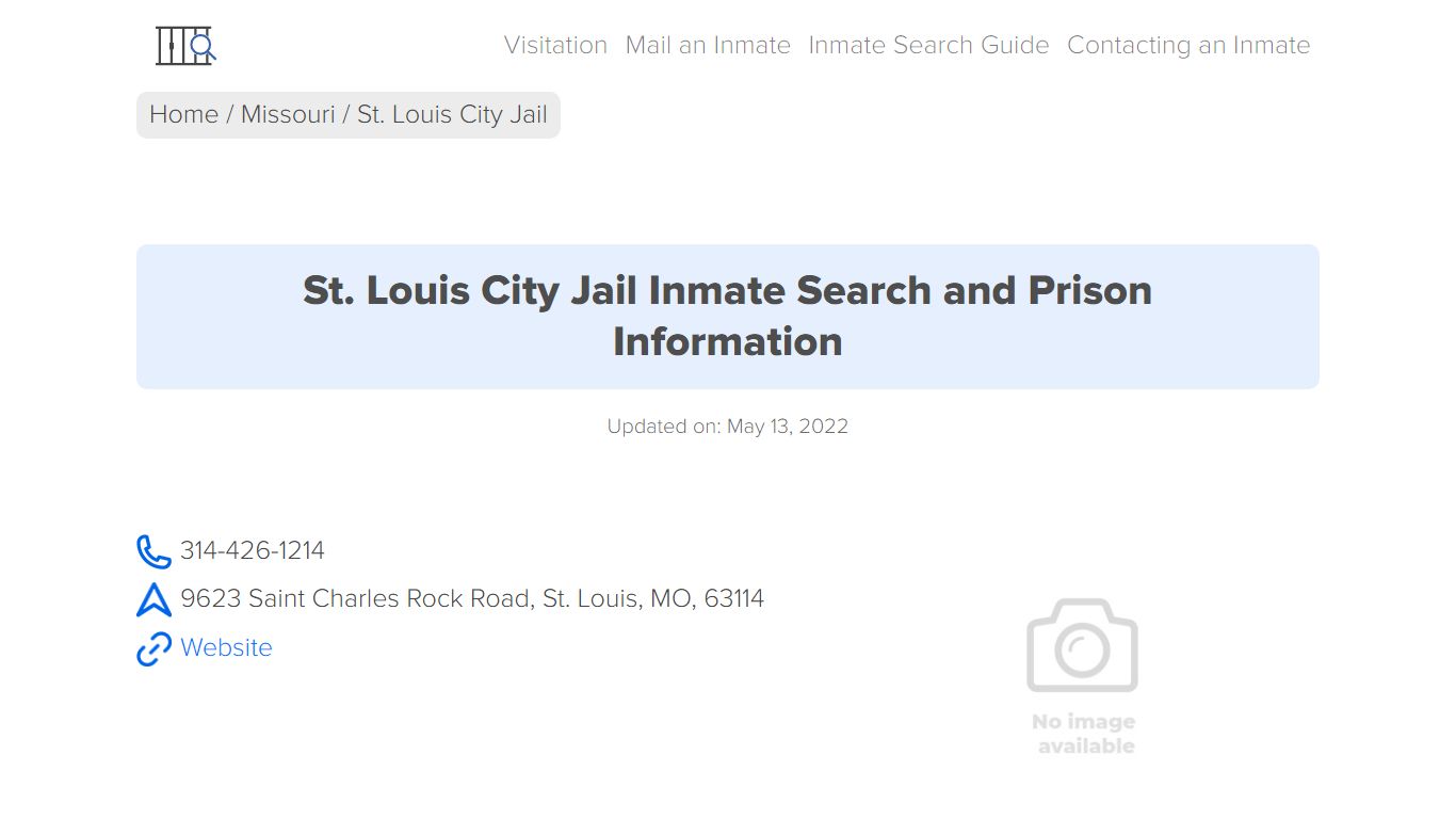 St. Louis City Jail Inmate Search, Visitation, Phone no ...